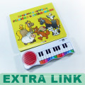 Government Authority experience Children english sticker activity story book with pencils